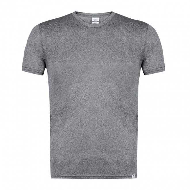 TEE-SHIRT SPORT PERSONNALISABLE 'TAGODA RPET CHINE' - gris