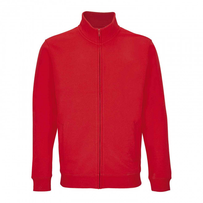 SWEAT ZIPPE PERSONNALISABLE MIXTE 'COOPER' - rouge
