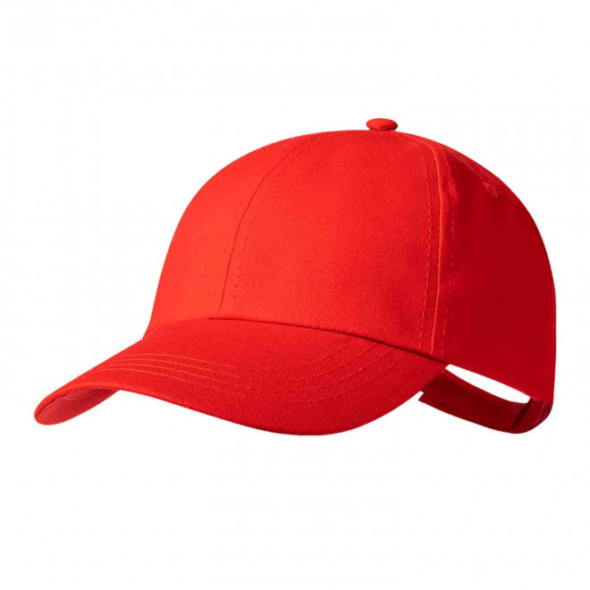 CASQUETTE PERSONNALISABLE 6 PANS 'ANTO' - rouge