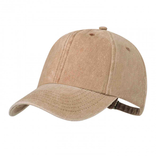 CASQUETTE PERSONNALISABLE EFFET DELAVE 'ZORPA 6' - marron