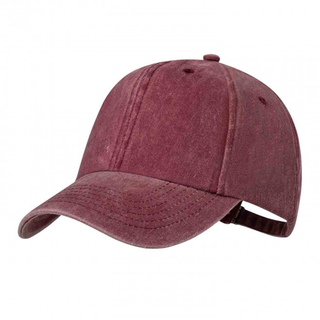 CASQUETTE PERSONNALISABLE EFFET DELAVE 'ZORPA 6' - rouge