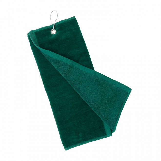 SERVIETTE GOLF PERSONNALISABLE 'GOLOFA COTON' - vert foncé