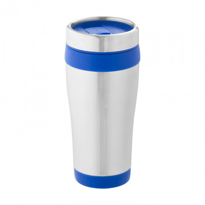 MUG ISOTHERME PERSONNALISABLE 'PYRENEES RECYCLE' - bleu
