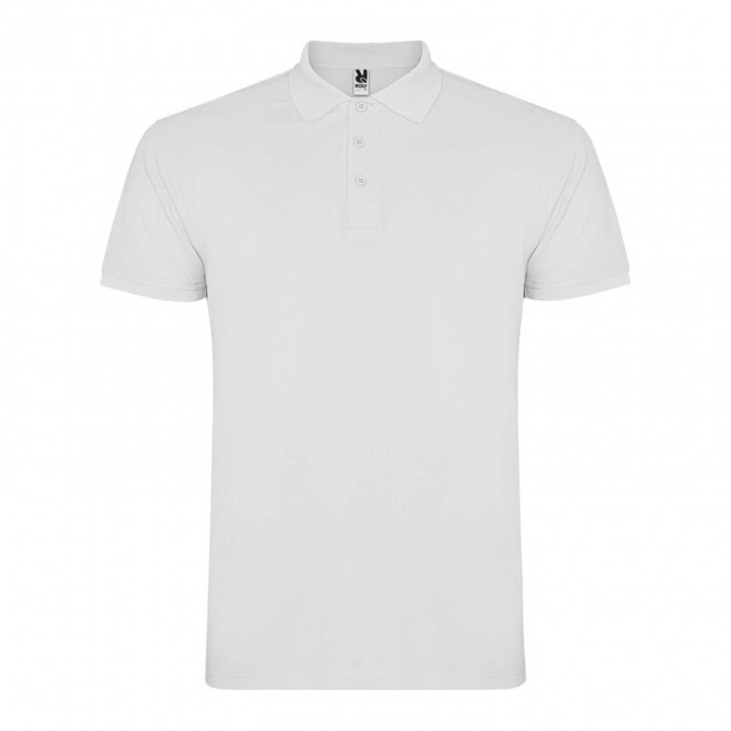 RAPIDE 4J - POLO PERSONNALISABLE MC HOMME 'STARLO' - blanc