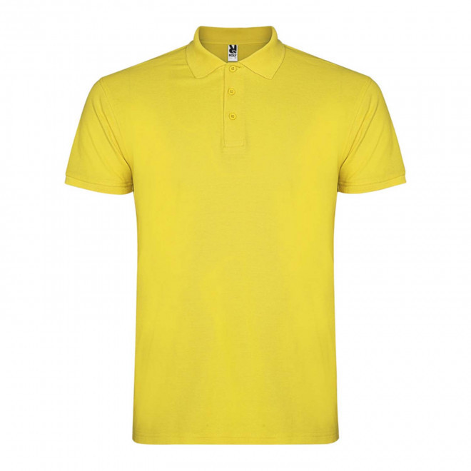 RAPIDE 4J - POLO PERSONNALISABLE MC HOMME 'STARLO' - jaune