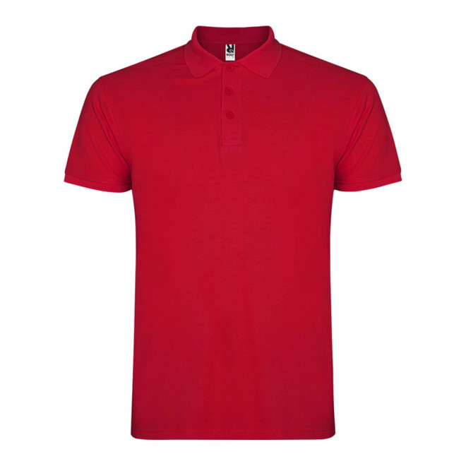 RAPIDE 4J - POLO PERSONNALISABLE MC HOMME 'STARLO' - rouge