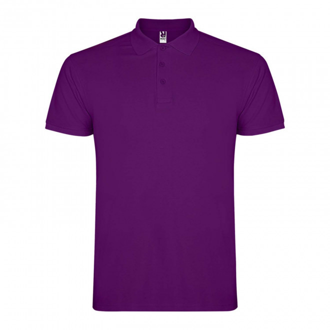 RAPIDE 4J - POLO PERSONNALISABLE MC HOMME 'STARLO' - violet