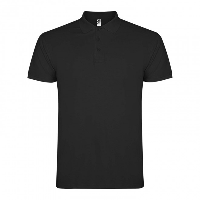 RAPIDE 4J - POLO PERSONNALISABLE MC HOMME 'STARLO' - noir