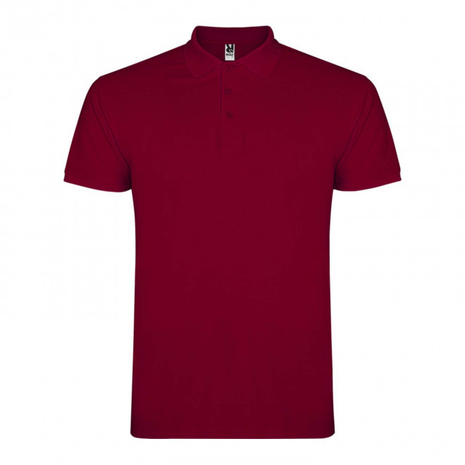 RAPIDE 4J - POLO PERSONNALISABLE MC HOMME 'STARLO' - bordeaux