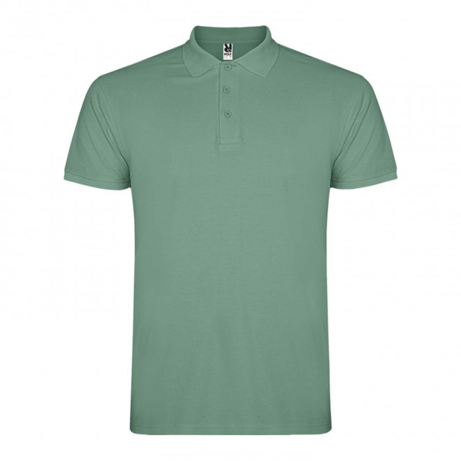RAPIDE 4J - POLO PERSONNALISABLE MC HOMME 'STARLO' - vert menthe