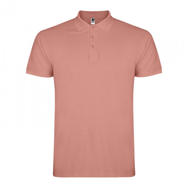 RAPIDE 4J - POLO PERSONNALISABLE MC HOMME 'STARLO' - saumon