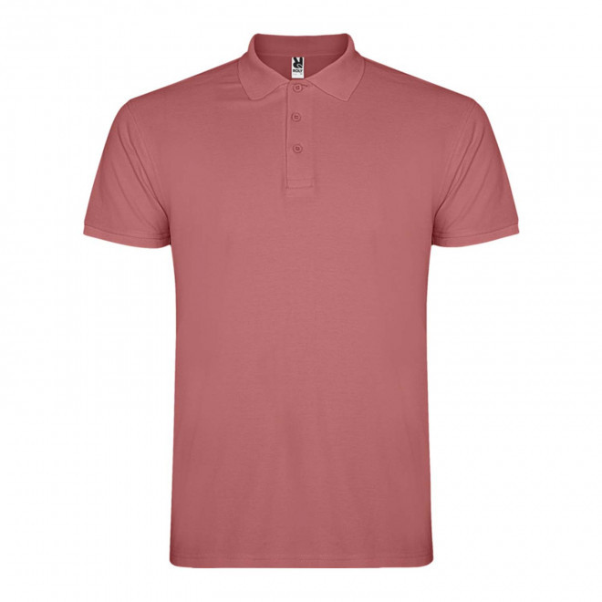 RAPIDE 4J - POLO PERSONNALISABLE MC HOMME 'STARLO' - vieux rose