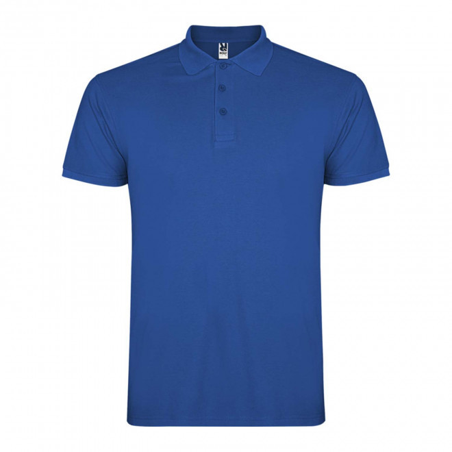 RAPIDE 4J - POLO PERSONNALISABLE MC HOMME 'STARLO' - bleu royal