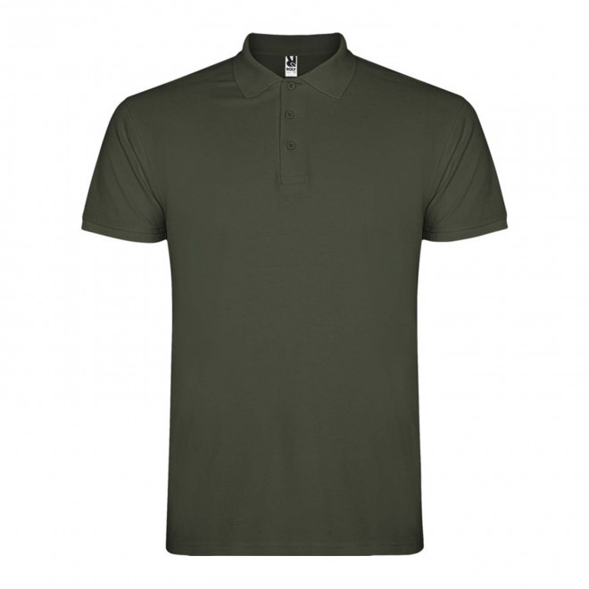 RAPIDE 4J - POLO PERSONNALISABLE MC HOMME 'STARLO' - vert kaki