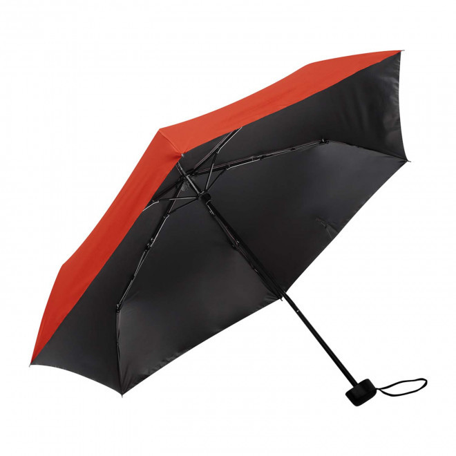 PARAPLUIE ANTI-UV PERSONNALISABLE 'OMBRELLO' - rouge/noir