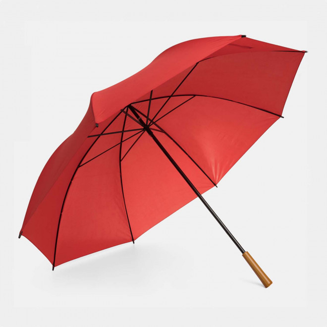 PARAPLUIE PERSONNALISABLE GOLF MANCHE DROIT 'FARITA' - rouge