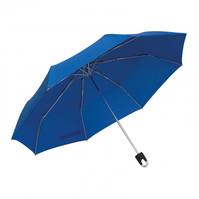 PARAPLUIE PLIABLE PERSONNALISABLE MOUSQUETON 'TWISTA' - bleu royal