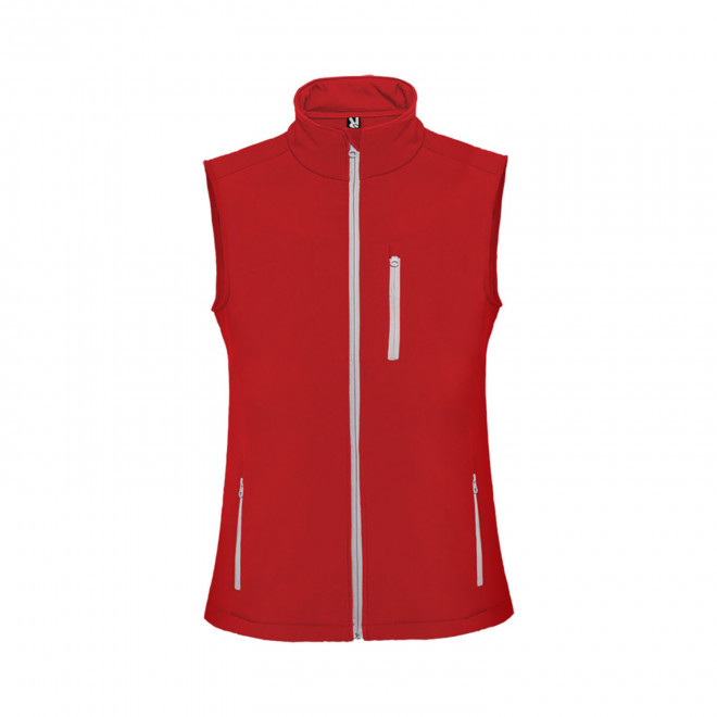RAPIDE 4J - BODYWARMER SOFTSHELL MIXTE PERSONNALISABLE 'NEVADA' - rouge