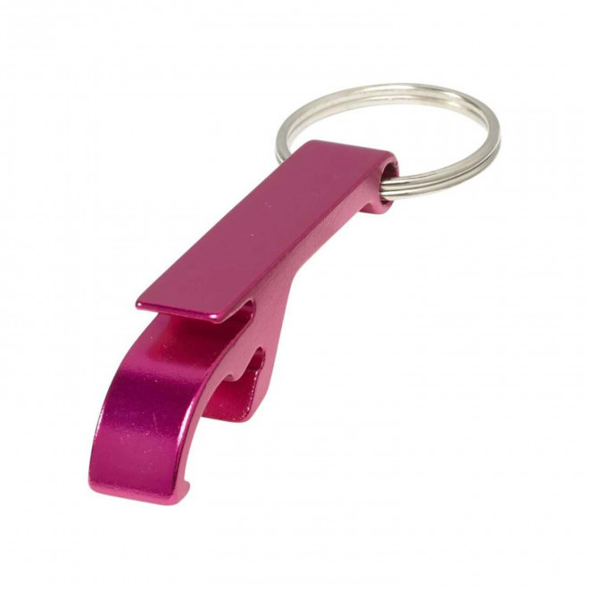 PORTE-CLÉS DÉCAPSULEUR PERSONNALISABLE 'OFFNER' - magenta