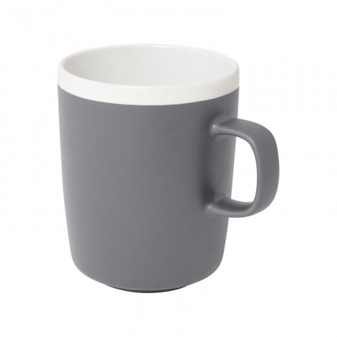 MUG CERAMIQUE PERSONNALISABLE MATE 350 ML 'LILA' - gris