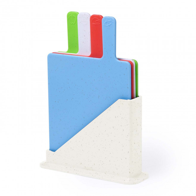 SET PERSONNALISABLE PLANCHE DECOUPER PLASTIQUE 'PARDA' - multicolore
