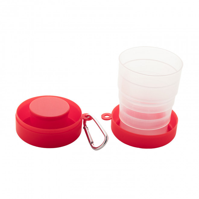 GOBELET PLIABLE PERSONNALISABLE 'PESSOA RPET' - rouge