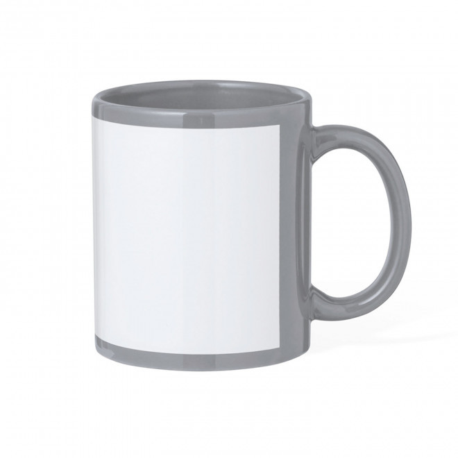 MUG CERAMIQUE PERSONNALISABLE SUBLIMATION 'COLORPOPY' - gris