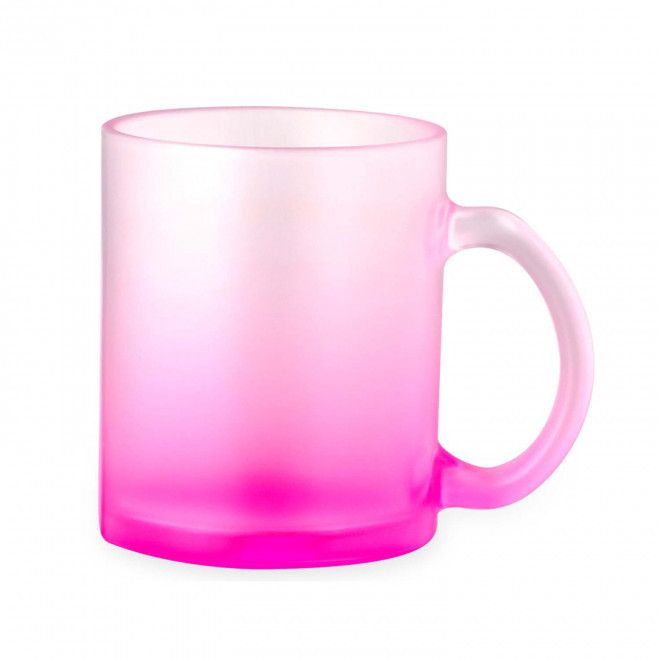 MUG VERRE PERSONNALISABLE SUBLIMATION 'MACIA' - fuchsia