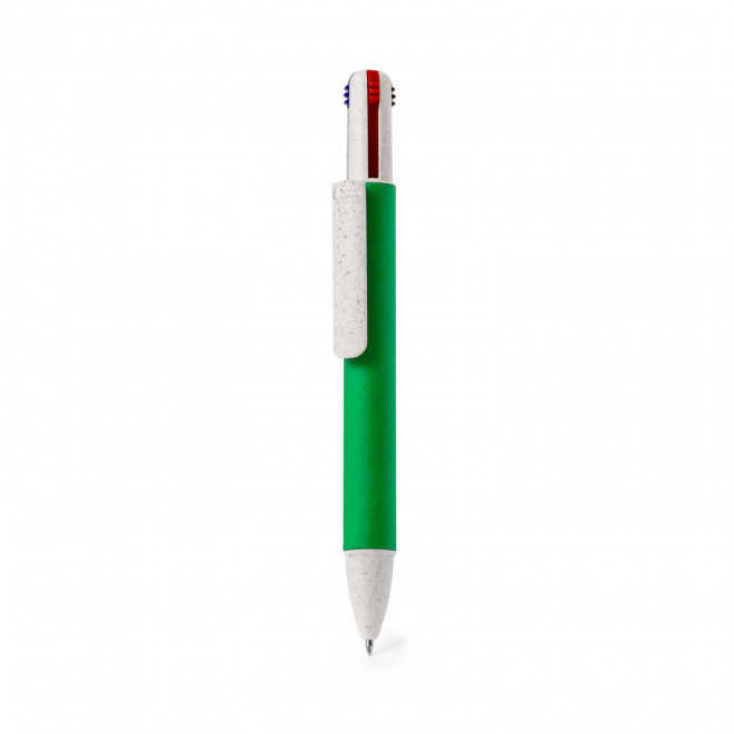 STYLO 4 COULEURS PERSONNALISABLE 'BRAVO' - vert