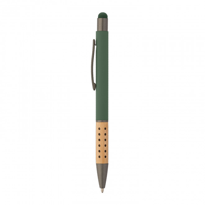 STYLO PERSONNALISABLE 'SOFTLY TOUCH BAMBOU' - vert