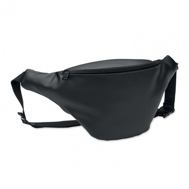 SAC BANANE EN PU PERSONNALISABLE 'SPLIT' - noir