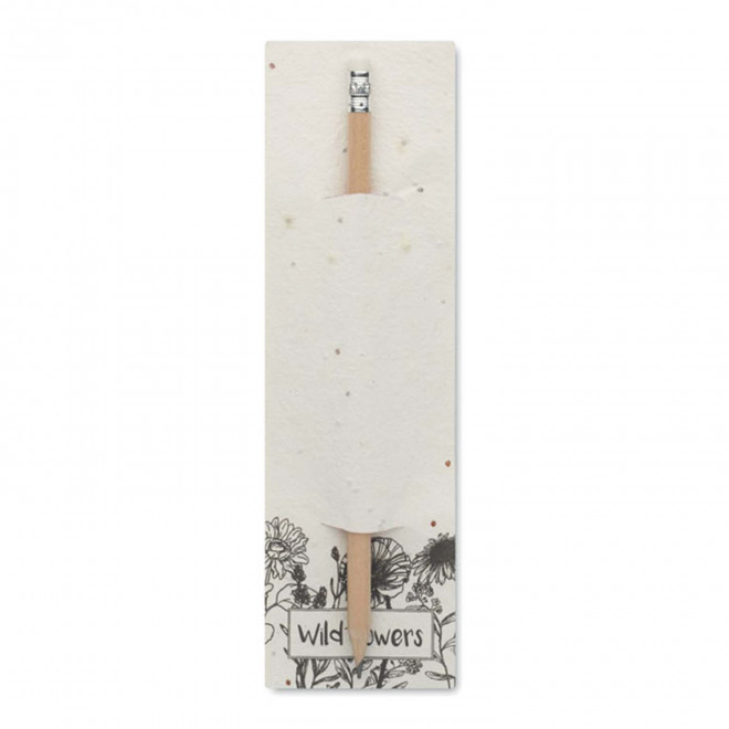 CRAYON PAPIER ENSEMENCE PERSONNALISABLE 'OSIVO' - blanc