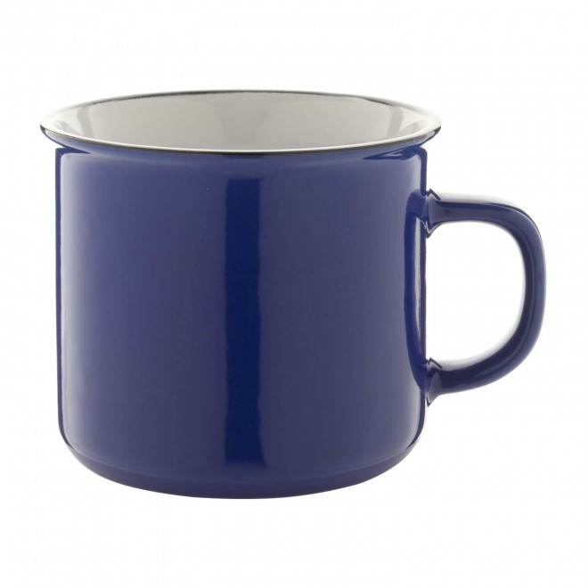 MUG PUBLICITAIRE EN CÉRAMIQUE DESIGN VINTAGE 'RONSIO' - bleu foncé