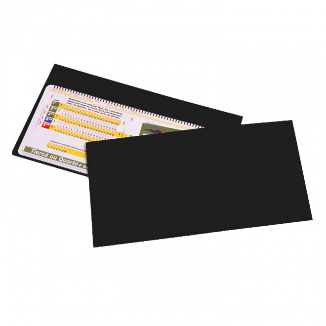 POCHETTE PMU PERSONNALISABLE 'LUCKY LUCK RECYCLE' - gris anthracite