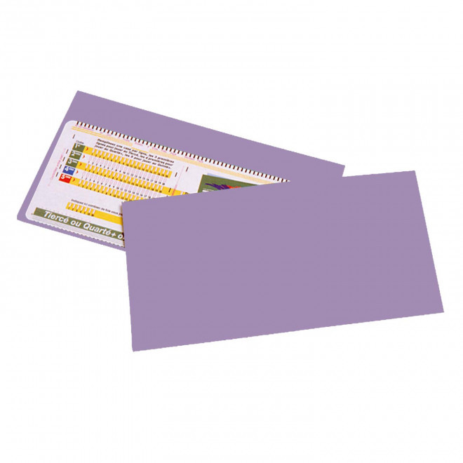 POCHETTE PERSONNALISABLE PMU 1 VOLET 'LUCKY LUCK' - lilas