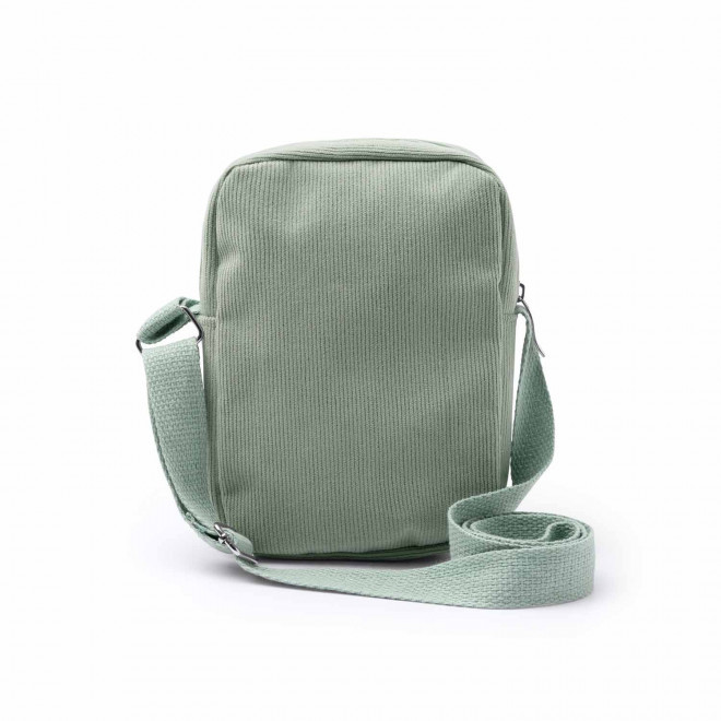 SACOCHE VELOURS COTELE PERSONNALISABLE 'BUDINSKY' - vert