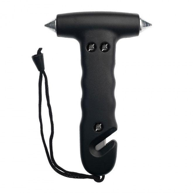 MARTEAU BRISE VITRE PERSONNALISABLE 'MARTILLO' 4 JOURS - noir