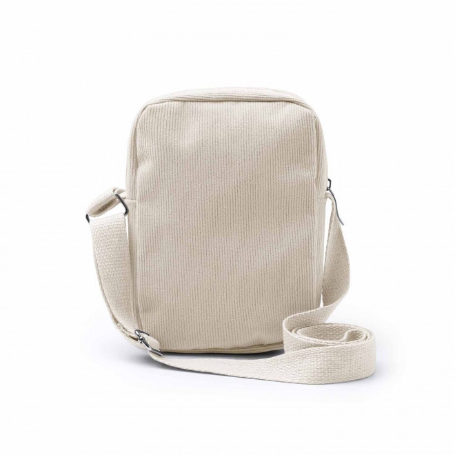 SACOCHE VELOURS COTELE PERSONNALISABLE 'BUDINSKY' - beige