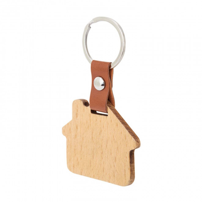 PORTE CLES PERSONNALISABLE EN BOIS 'RETALY' - maison