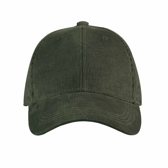 CASQUETTE CORDUROY PERSONNALISABLE 'CORD CLUB' - vert foncé