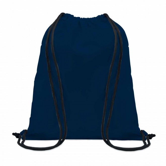 SAC A DOS CORDELETTE PERSONNALISABLE SUR MESURE 'ONA' - bleu nuit