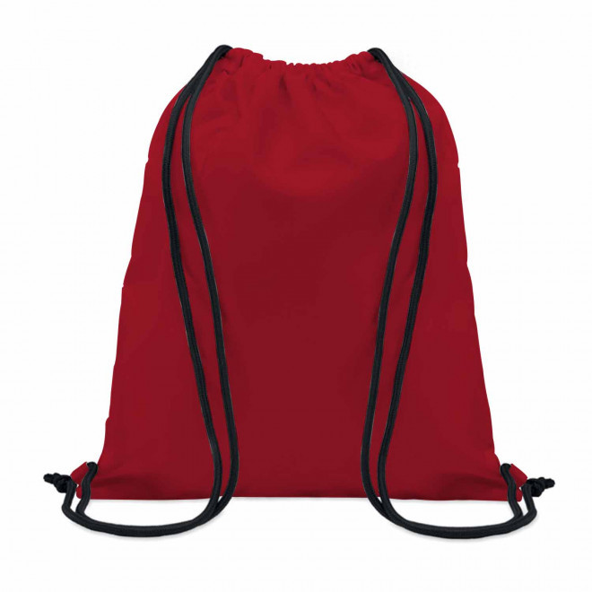 SAC A DOS CORDELETTE PERSONNALISABLE SUR MESURE 'ONA' - framboise