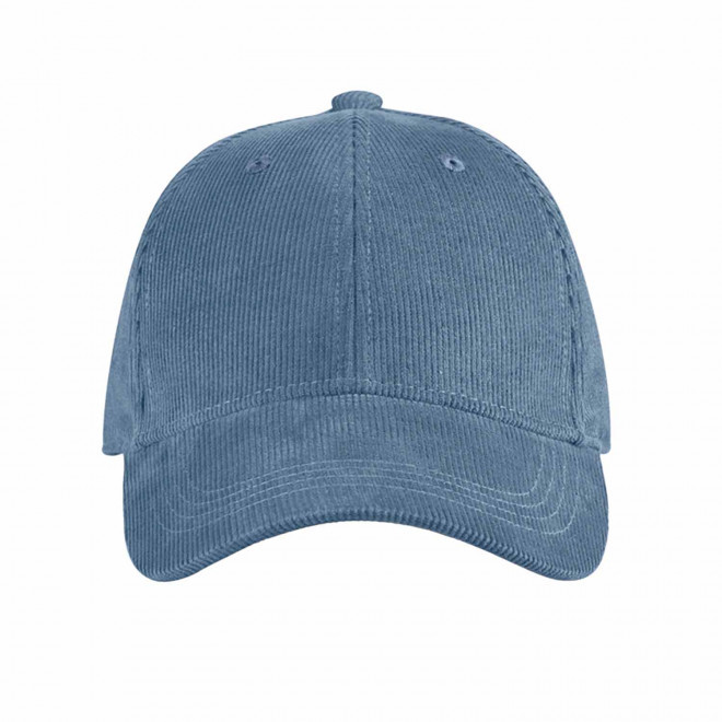 CASQUETTE CORDUROY PERSONNALISABLE 'CORD CLUB' - bleu