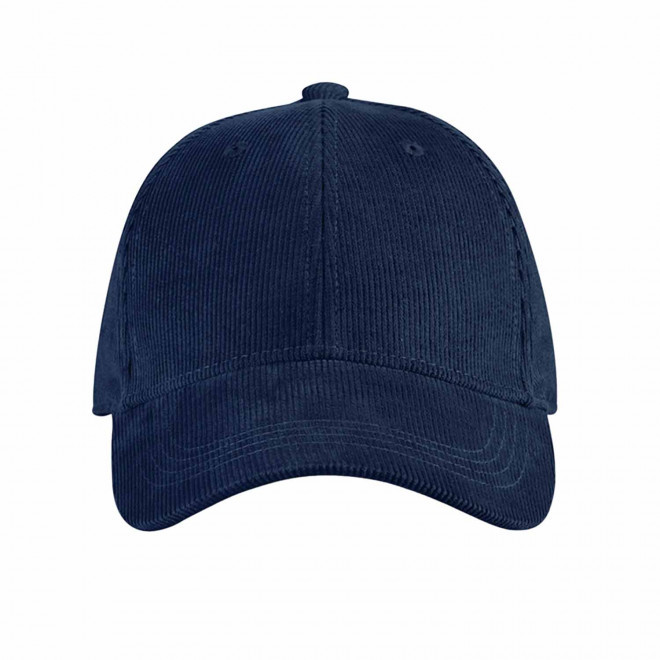 CASQUETTE CORDUROY PERSONNALISABLE 'CORD CLUB' - bleu marine