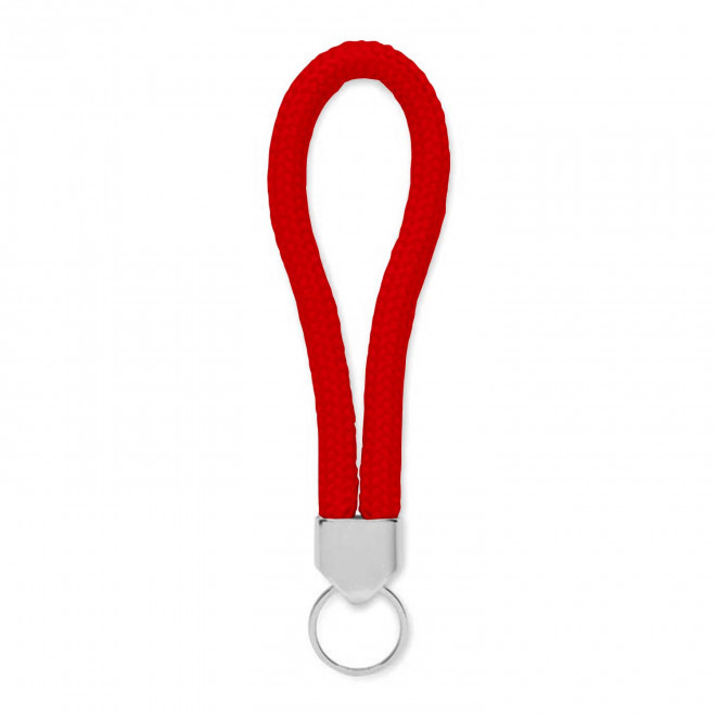 PORTE CLE CORDE PERSONNALISABLE 'KALOU' - rouge framboise