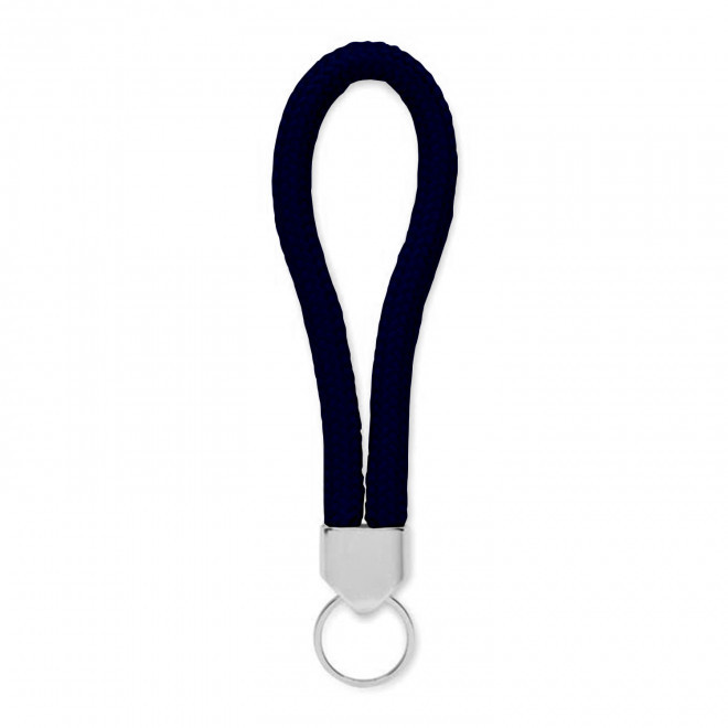 PORTE CLE CORDE PERSONNALISABLE 'KALOU' - bleu marine