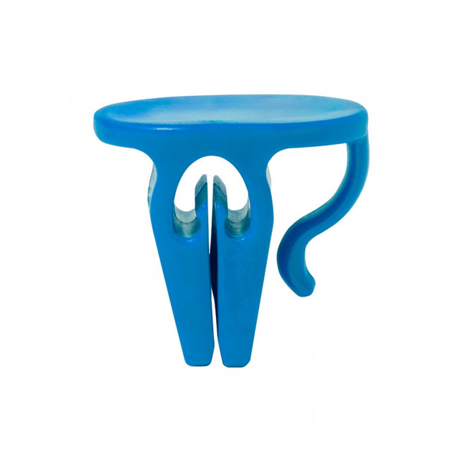 PINCE PORTE-GOBELET PERSONNALISABLE 'TEMI' - bleu