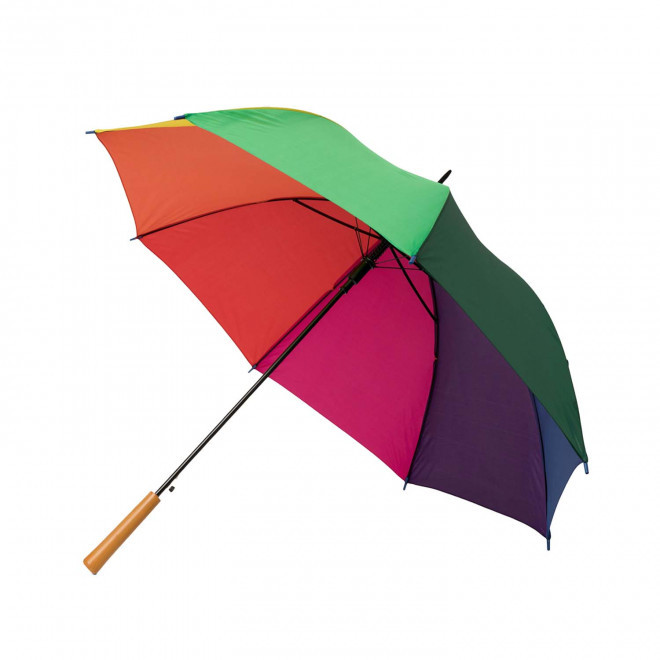 PARAPLUIE PERSONNALISABLE MANCHE DROIT AUTO 'ABERDEEN' - multicolore