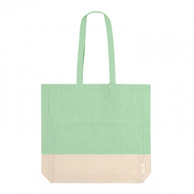SAC SHOPPING SOUFFLET RECYCLE PERSONNALISABLE 'FORCOLA' - vert