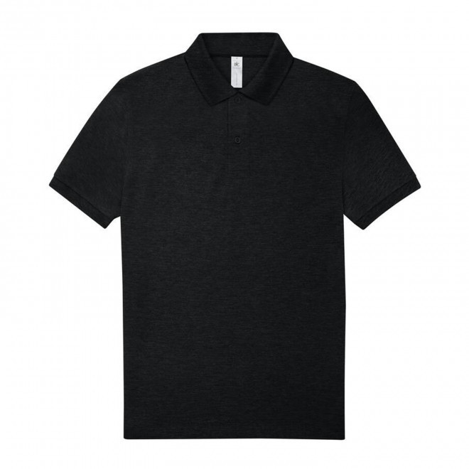 POLO PERSONNALISABLE B&C HOMME 210G 'ADIMO' - noir chiné